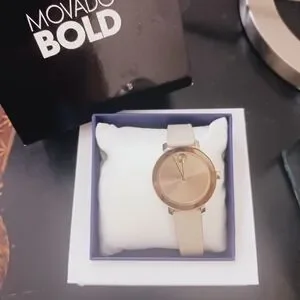 Movado Gold Cream Elegant Watch Movado BOLD Evolution 2.0 516-02398 - Family & Co. Jewelers main image 2